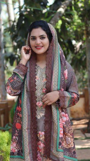 Slit top and pant with shall