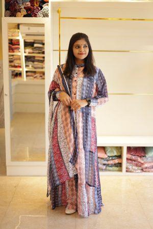 New heavy Georgette with long dupatta