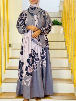 Gown with shall